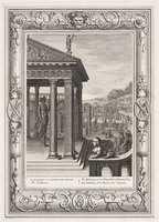 KG 12619
<br/>
Tempel der Muzen: Het Palladium of de Minerva van Troje.
<br/>
<em>Picart, Bernard (1673-1733)</em>
